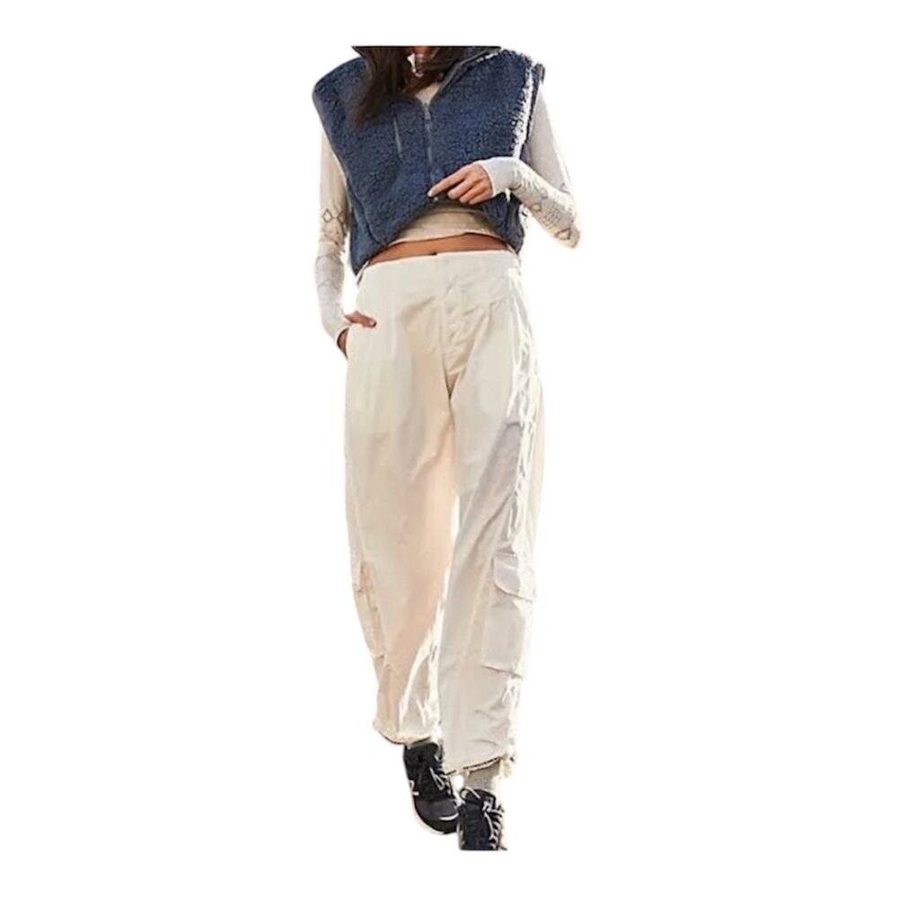 Free People Movement Mesmerize Me Cargo Pants White Women Medium
